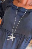 Laundry B Free Spirit Starfish Long Necklace Silver